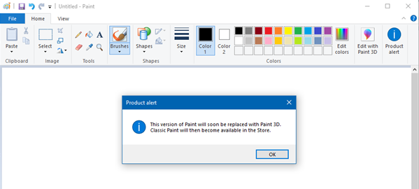 Windows 10 RS4经典画图工具将被《画图3D》取代