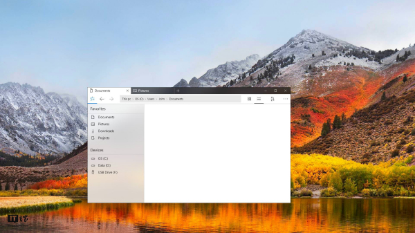 Windows 10文件资源管理器UWP版概念化