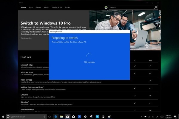 微软将允许Windows 10 S用户免费升级Windows 10家庭版