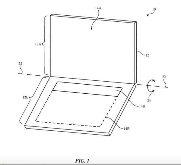 苹果铰链式OLED屏专利曝光