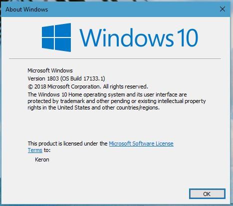 Windows10 RedStone4的RTM版本Build 17133发布