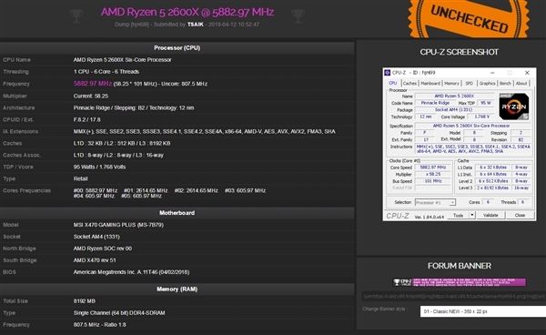 第二代锐龙Ryzen 2000系列处理器：5.88GHz