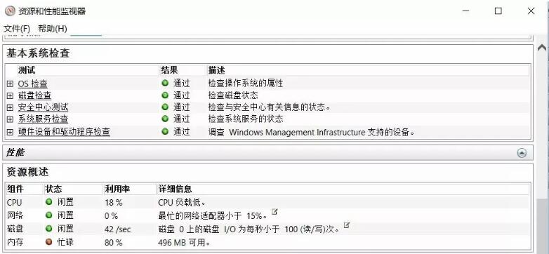 电脑系统健康度检测方法