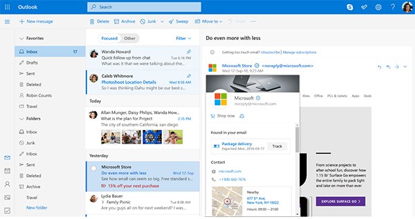 杜绝虚假促销：微软Outlook.com将支持企业身份认证