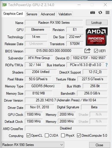 AMD Radeon RX 590首发评测：12nm新工艺