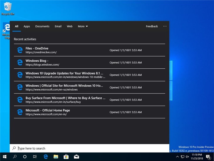 Windows 10 19H1新媒体控制和独立搜索界面曝光