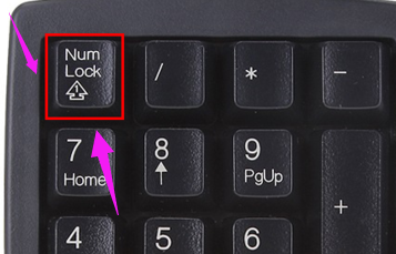 单独按下【Num Lock】键
