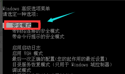 选择安全模式