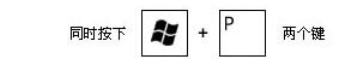 同时点击 WIN+P 键