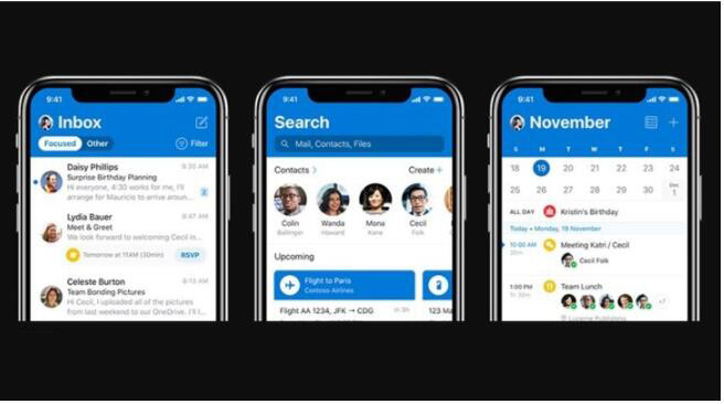 微软Outlook iOS版更新：全新UI设计，体验大提升