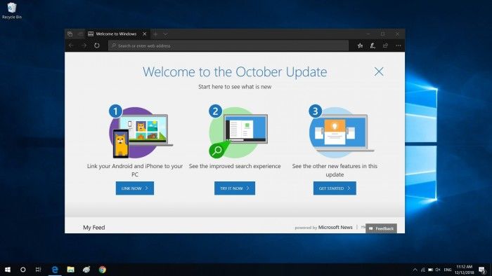 微软开始向更多用户推送Windows 10十月更新