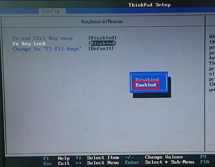 教你联想E335笔记本如何启用fn功能键